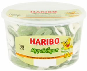 Haribo Appelringen Silo (1.200Gr.) Apple Rings