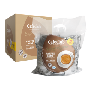 Cafeclub Megabeutel supercreme coffee pads (8 x 100 Pads) Dark Roast