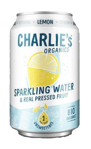 Charlie's Organic Sparkling Water Lemon (12 x 0,33 Liter blik NL) Kopen