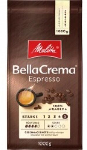 Melitta Bella Crema Espresso Coffee Beans (8 x 1 Kilo)