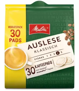 Melitta Auslese Coffee Pads (10 x 30 Pads)