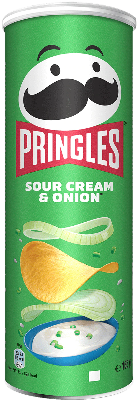 Pringles Sour Cream & Onion (19 x 165 gr.) Kopen