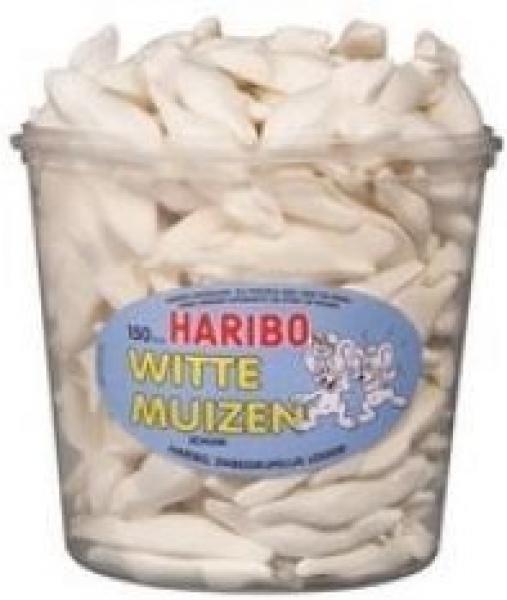 Haribo Witte Muizen Silo (1.050 Gr.) Kopen