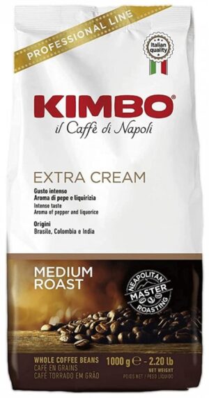 Kimbo Extra Cream Coffee Beans (6 x 1 Kilo)