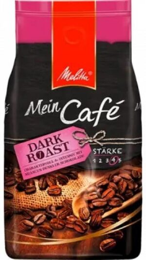 Melitta Mein Café Dark Roast Coffee Beans (8 x 1 Kilo)