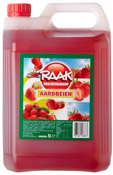 Raak Vruchtensiroop Aardbeien (5 Liter) Kopen