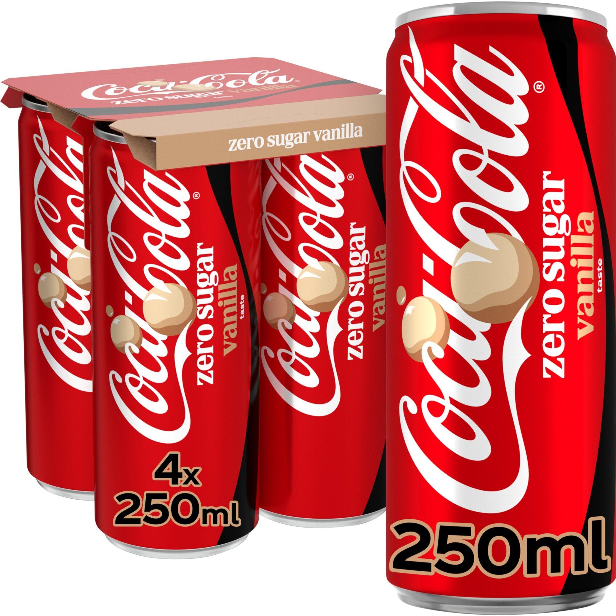 Coca Cola Zero Sugar Vanilla (24 x 0,25 Liter blik NL)