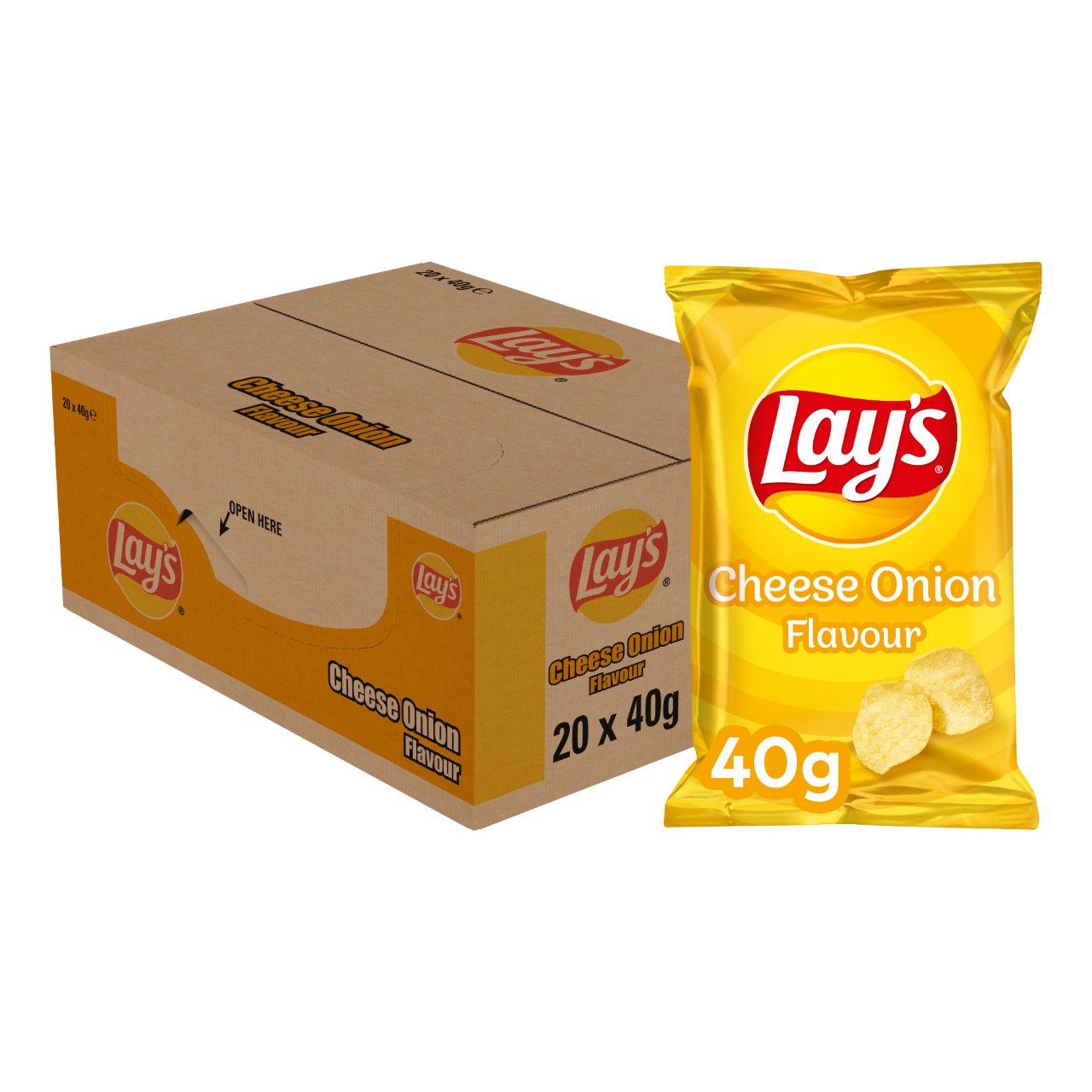 Lay's Cheese Onion Crisps (20 x 40 gr.) Five Star Trading Holland