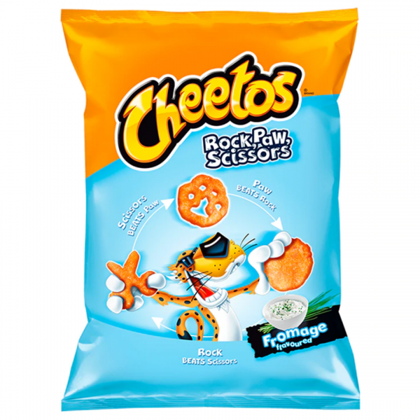 Cheetos Rock Paw Scissors Fromage Flavour (1 x 145 gr. PL ) Kopen