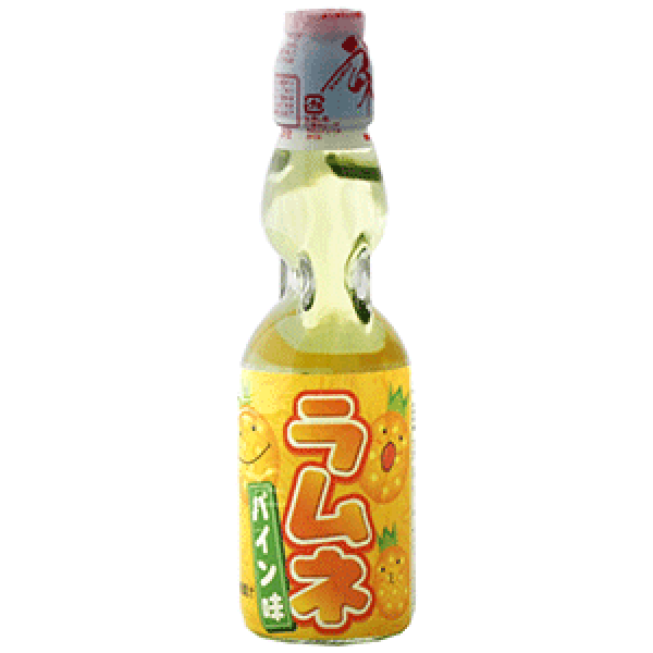 Ramune Drink Pineapple Japan Import (30 x 0,2 Liter fles JP) 001385 Kopen