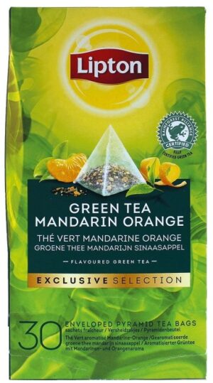 Lipton Exclusive Selection Green Tea Mandarin Orange (6 x 25 teabags)