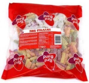 Red Band Gummi Sour Sticks (1000 Gr.)