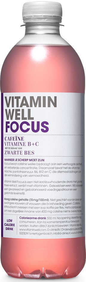 Vitamin Well Focus (12 x 0,5 Liter PET-fles NL) Kopen