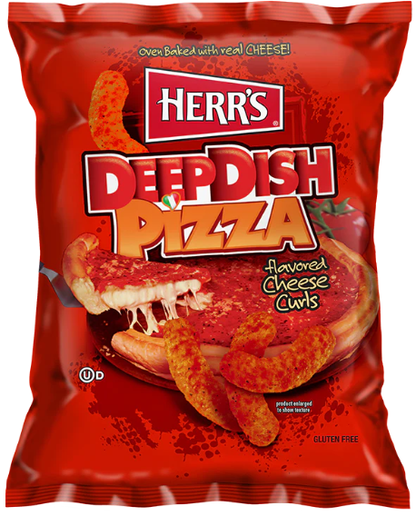 Herr's Deep Dish Pizza Flavored Cheese Curls (198 g. USA) Kopen