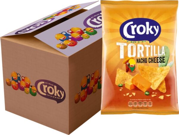 Croky Tortilla Nacho Cheese Chips (20 x 40 gr.)