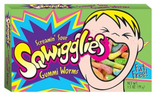 Sqwigglies Screaming' Sour Gummi Worms (99 g USA) Kopen