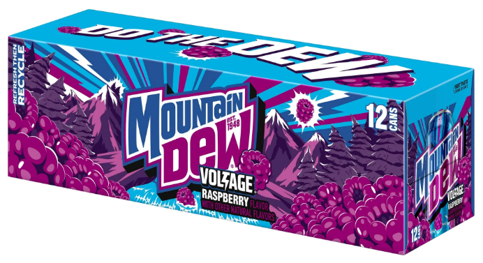 Mountain Dew USA Voltage Raspberry (12 x 0,355 Liter Cans)