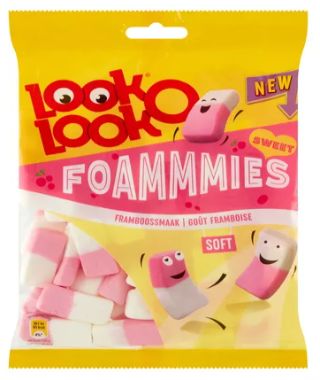Look-O-Look Foammmies Zoet Framboossmaak (180 Gr.) Kopen