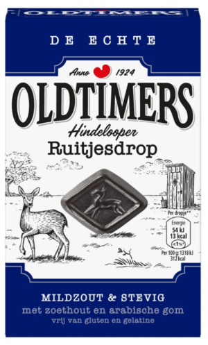 Oldtimers Hindelooper Ruitjesdrop Licorice (6 x 235 Gr.)