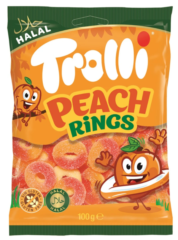 Trolli Pfirsich Ringe (30 x 100 Gr.)