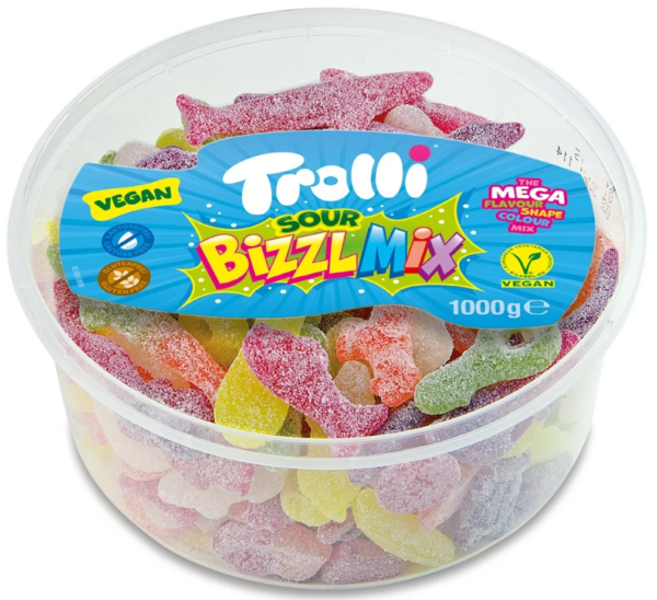 Trolli Sour Bizzle Mix Silo (1.000 Gr.)