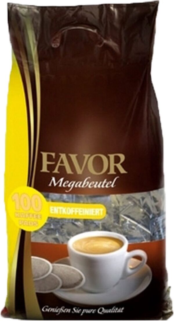 Favor Entkoffeiniert Kaffeepads (8 x 100 Stück)