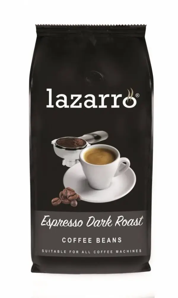 Lazarro Espresso Dark Roast koffiebonen (8 x 1 Kilo)