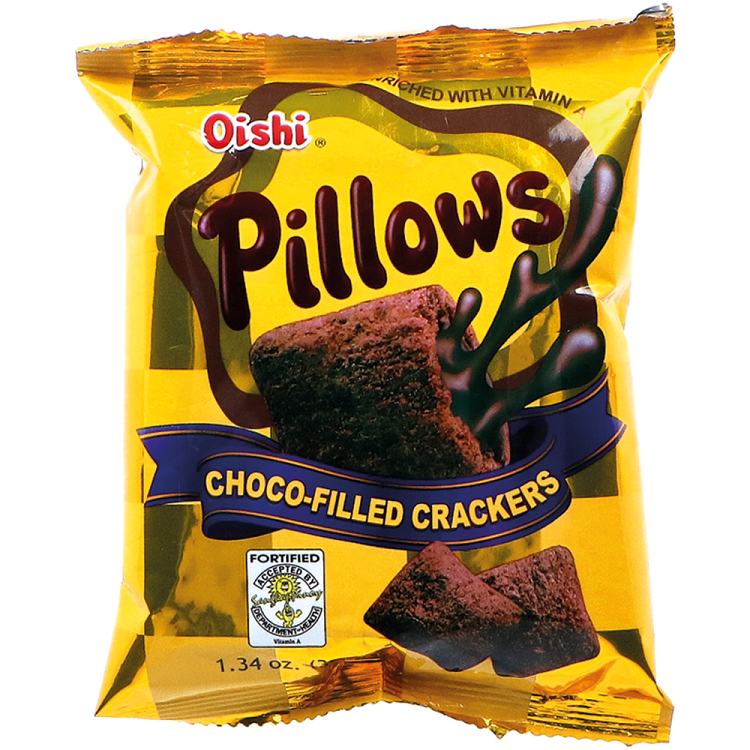Oishi Pillows Choco-Filled Crackers (38g) 65037 Kopen