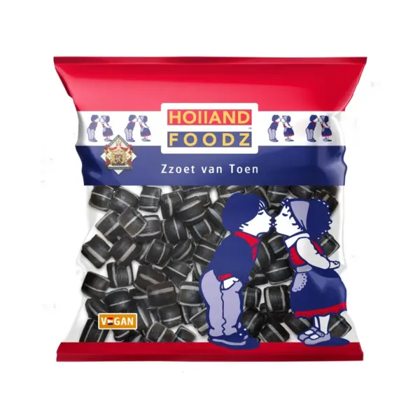 Holland Foodz Oosterhoutse Dropkussentjes Liquorice (6 x 500 Gr.)