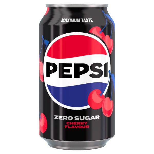 Pepsi Zero Sugar Cherry (24 x 0,33 Liter blik NL)