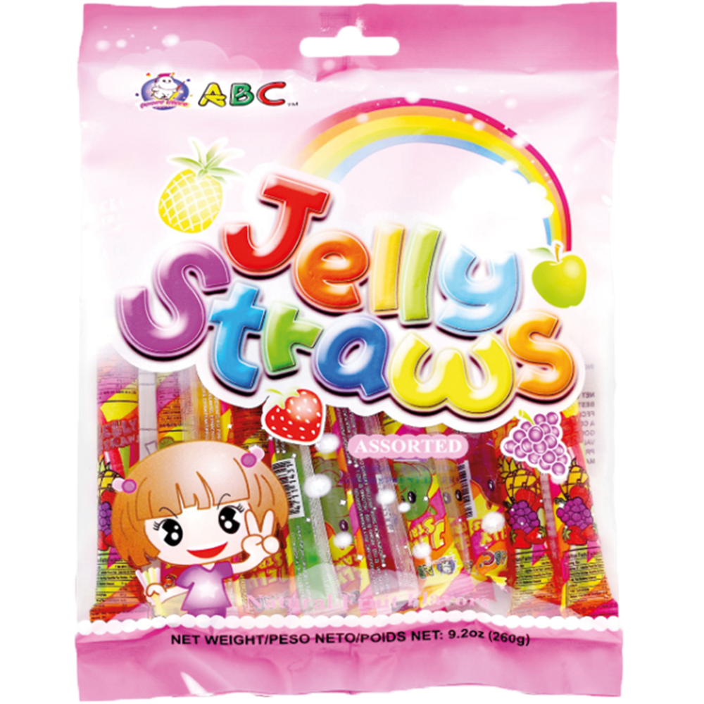 ABC Jelly Straws Assorted (260g) - Five Star Trading Holland