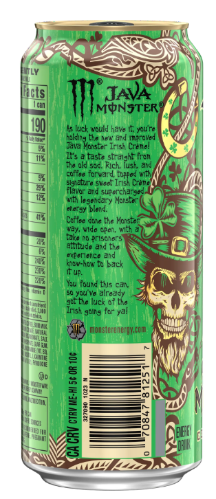 Java Monster Energy Irish Creme (12 x 0,443 Liter Dosen USA)