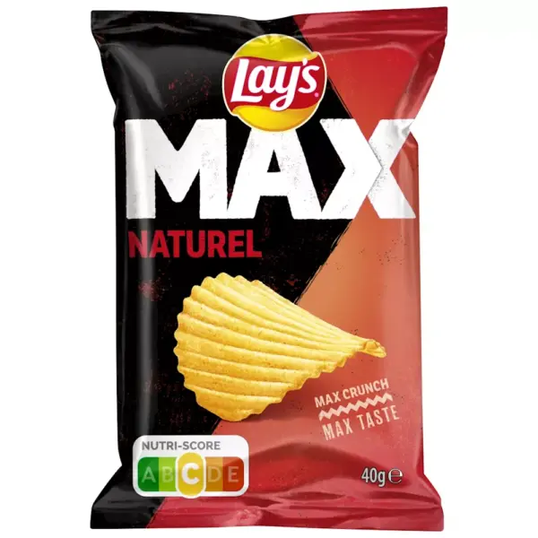 Lay's Max Naturel Chips (20 x 40 gr.)