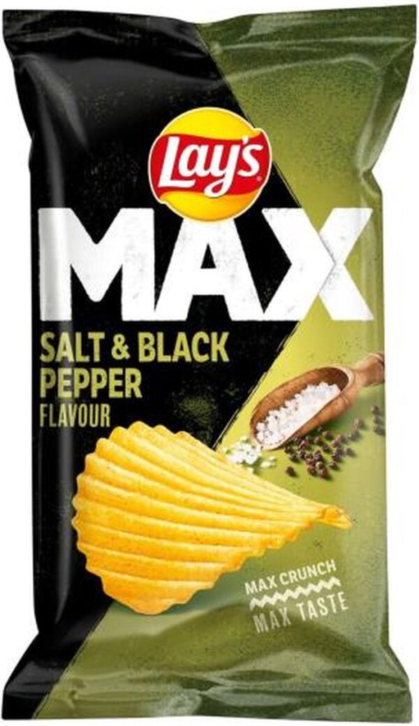 Lay's Max Salt & Black Pepper (10 x 185 gr.)