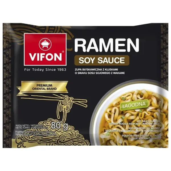 Vifon Ramen Soy Sauce Noodles (12 x 80g)