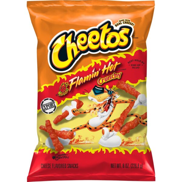 Cheetos flamin hot crunchy