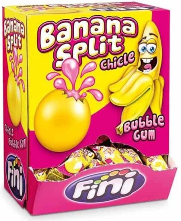 Fini Banana Split Bubble Gum (200 stuks)