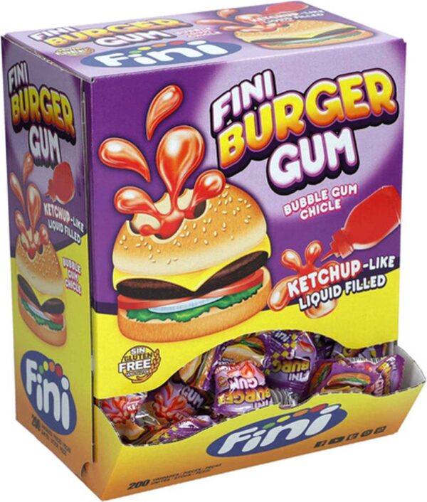 Fini Burger Bubble Gum (200 pieces)