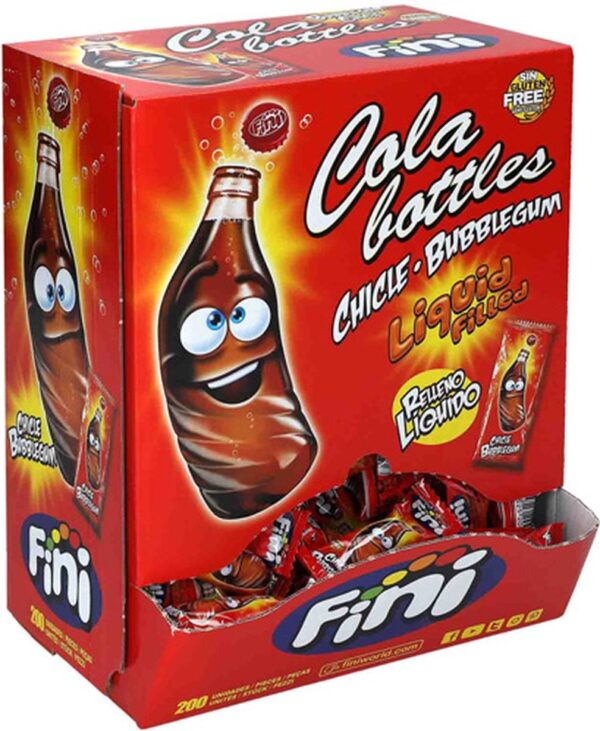 Fini Cola Bottles Bubble Gum (200 stuks)