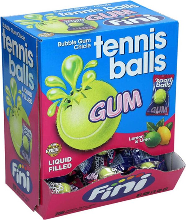 Fini Tennis Balls Bubble Gum (200 stuks)