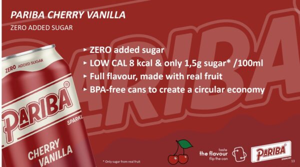 Pariba Cherry Vanilla (12 x 0,32 Liter Dosen)