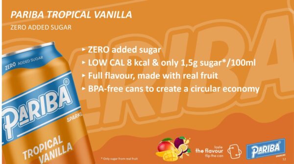 Pariba Tropical Vanilla (12 x 0,32 Liter Blik)