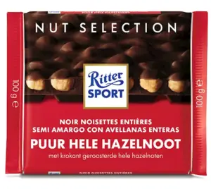 Ritter Sport Dark Whole Hazelnut (10 x 100g)