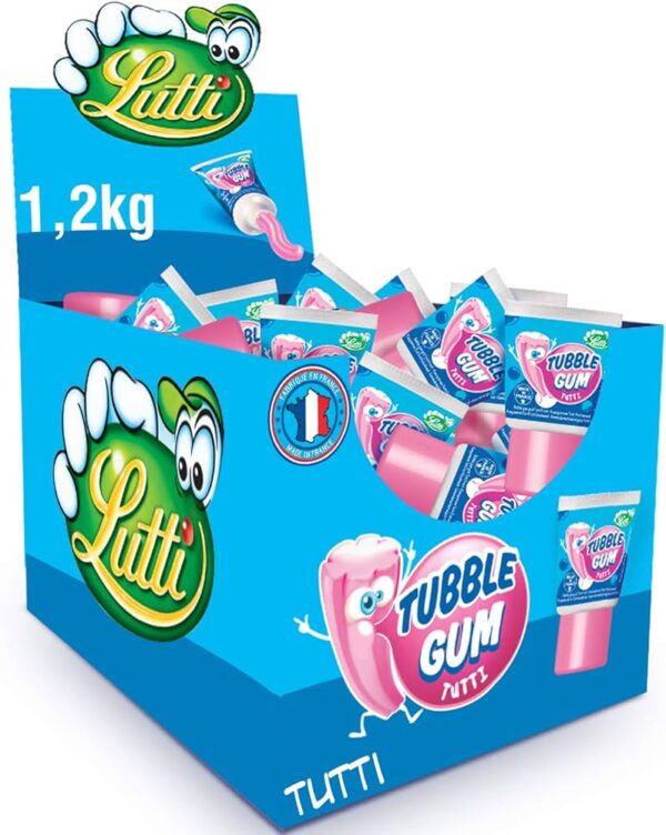 Lutti Tubble Gum Tutti Frutti (36 x 35 Gr.) kauwgum