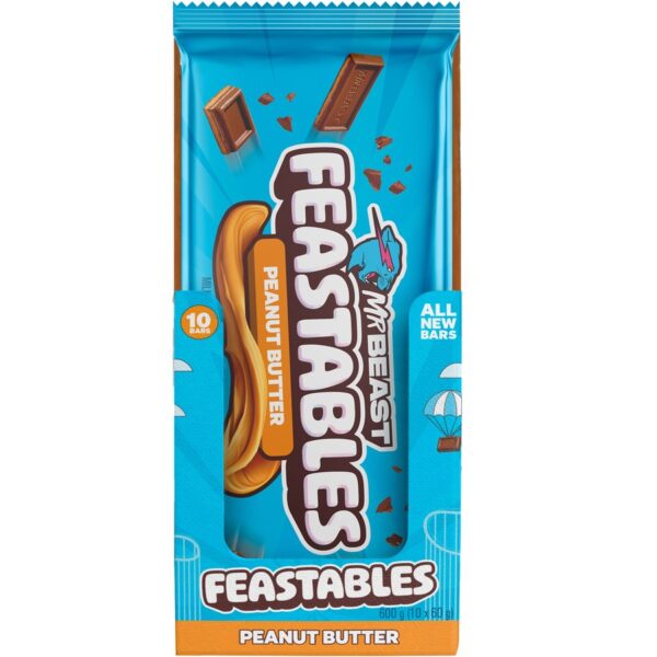 Mr. Beast Feastables Peanut Butter Chocolate (10 x 60g)