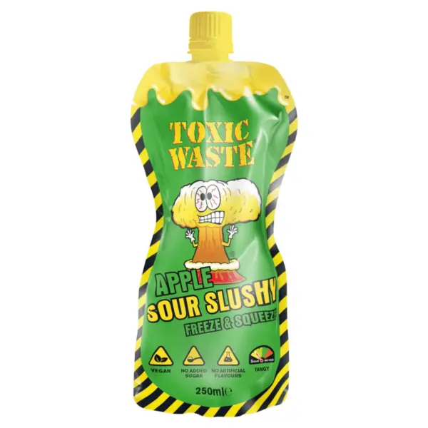 Toxic Waste Apple Sour Slushy (12 x 0,25 Liter) USA Import