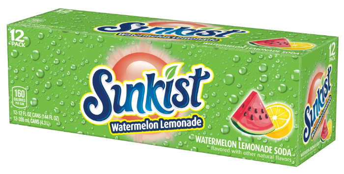 Sunkist USA Watermelon Lemonade (12 x 0,355 Liter cans)