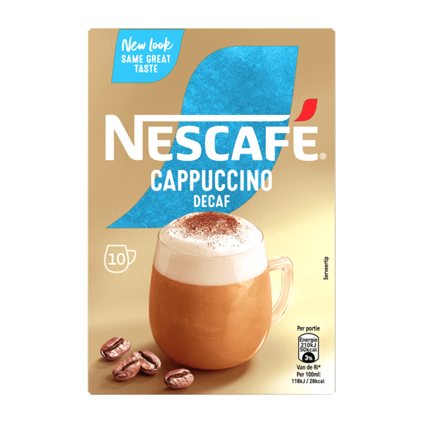 Nescafe Cappuccino Decaf (6 x 8 stuks)