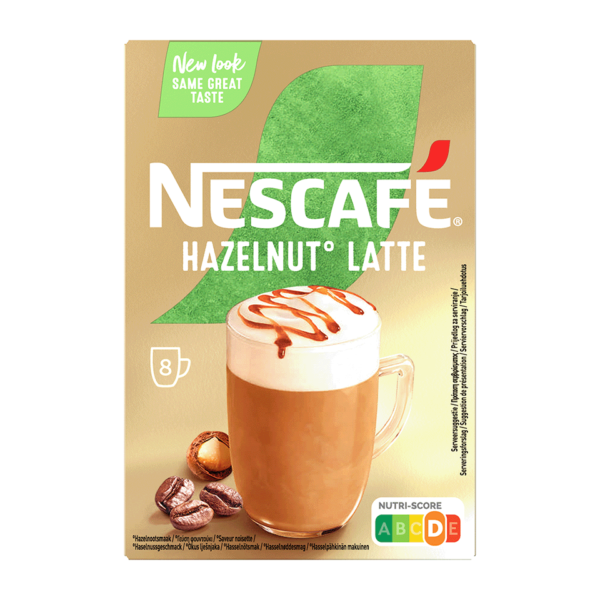 Nescafe Hazelnut Latte (6 x 8 stuks)