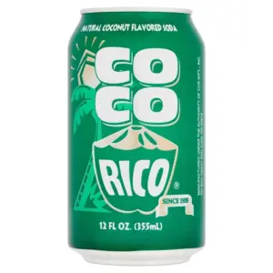 Coco Rico USA Coconut Flavored Soda (6 x 0,355 Liter cans)